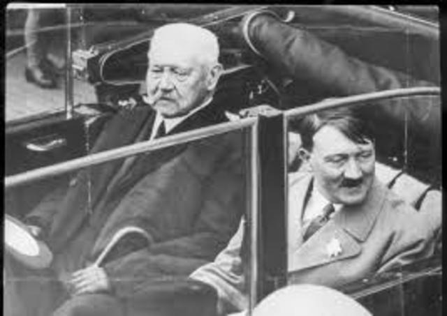 German President Hindenburg dies