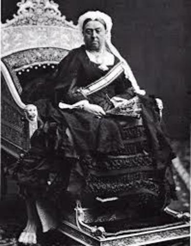 Queen Victoria was given the title Empress of India by the British Parliament