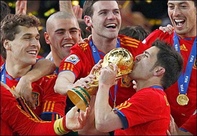Spain wins the 2010 fifa world cup