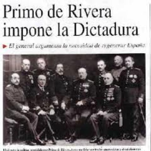 DICTADURA DEL GENERAL PRIMI DE RIVERA