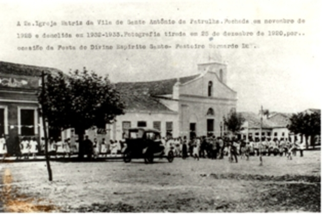 Igreja Matriz provisória já com a torre