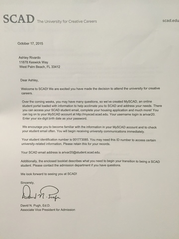 Accepted Into College!