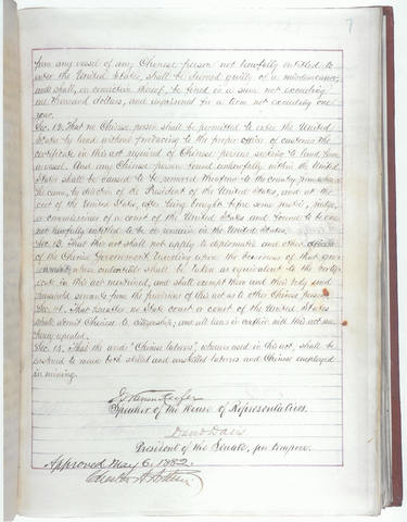 The First Immagration Act was Formed