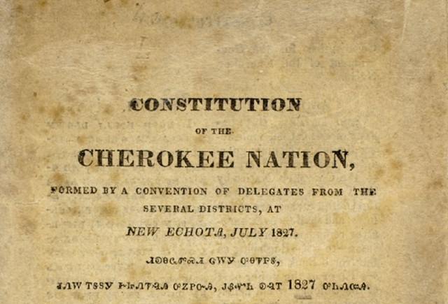 Cherokee Constitution