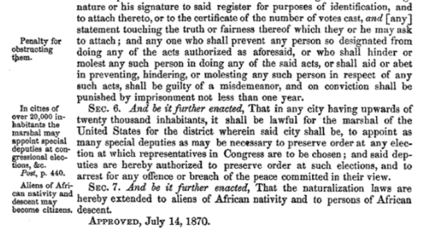 Naturalization Act of 1870