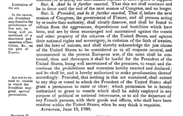 Naturalization Act of 1798