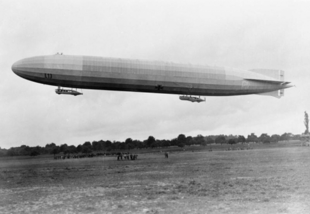 War becomes "Total War" with German Zeppelin air raid on England