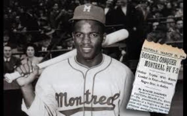 jackie robinson breaks the color barrier