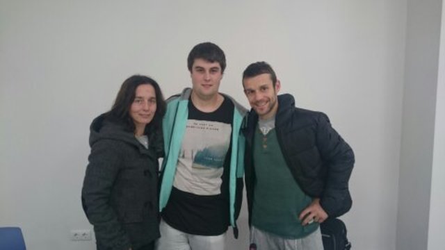 Hitzaldia eta geroko argazkia