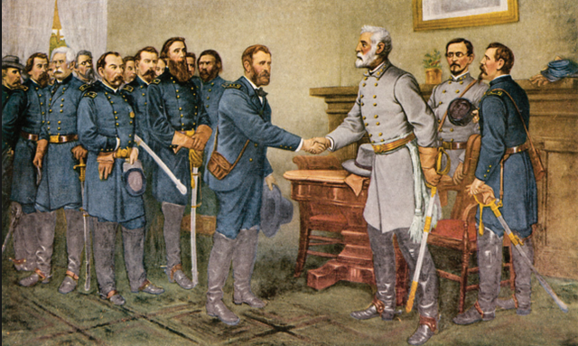 Lee Surrenders at Appomattox Court House -- Civil War Ends