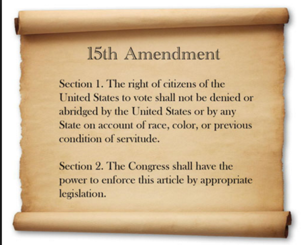 15th Amendment Ratified
