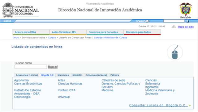 UNIVERSIDADES CON PAGINAS WEB