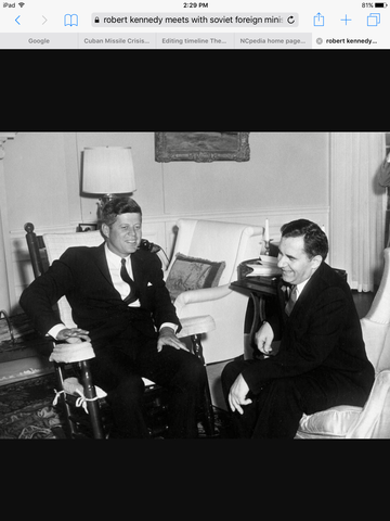 Robert Kennedy meets with Soviet Foreign Minister Andrei Gromyko