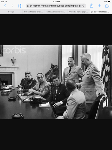 Ex-Comm suggests quarantining Cuba.