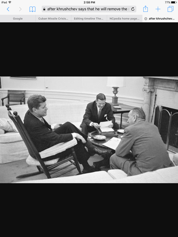 President Kennedy agrees to not invade Cuba