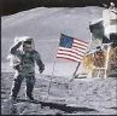 Man walks on the moon