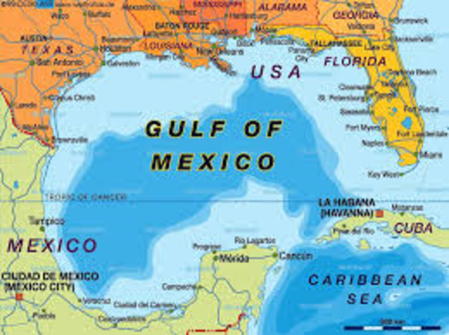 French Colony along the Gulf of Mexico