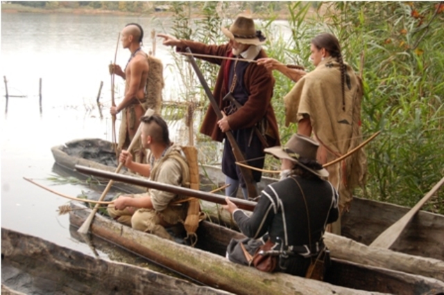 First pilgrims arrive in America