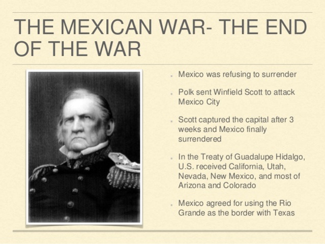 President Polk declares war on Mexico