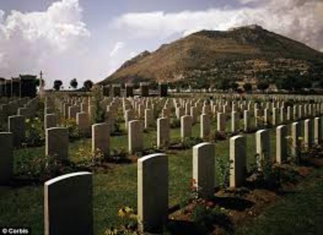 Hoping to break the impasse near the Benedictine abbey of Monte Cassino, Allied forces land at Anzio.