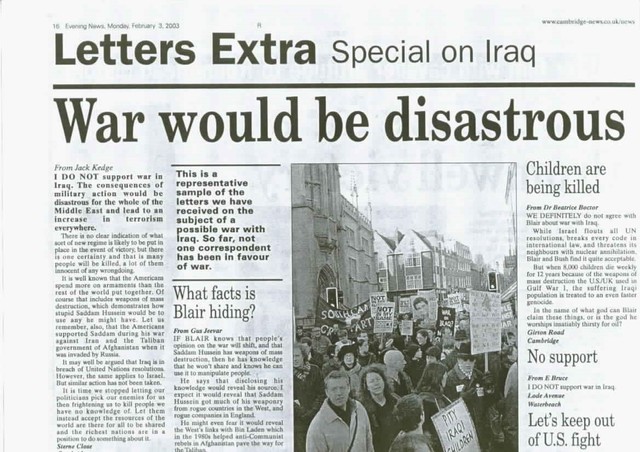 Iraq war 16th march 2016