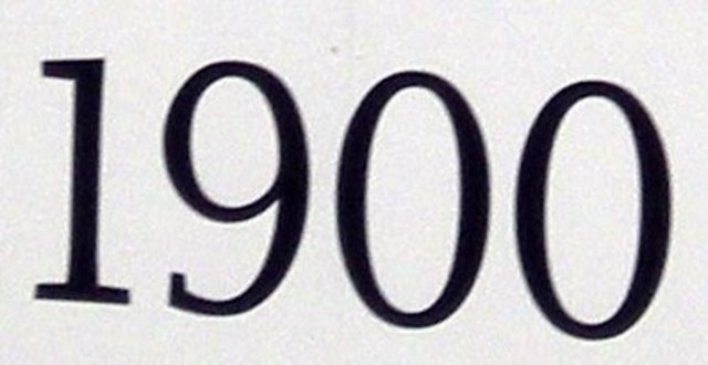 Start of the year 1900