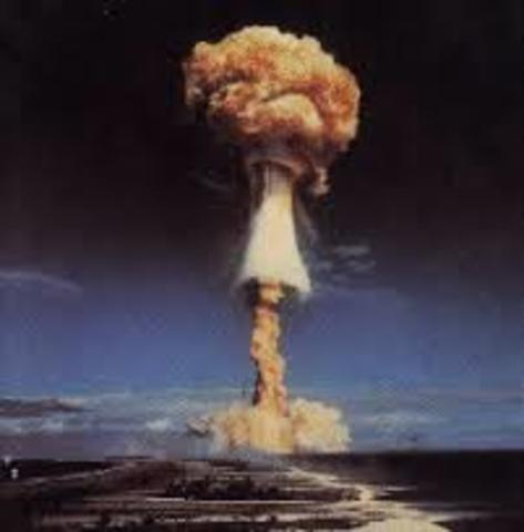 France Explodes first nuclear bomb