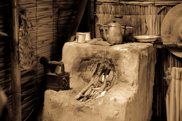 Mais tarde surgiram os fogões de barro