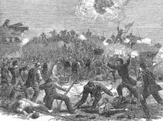 Confederate Troops Fire at Fort Sumter, South Carolina