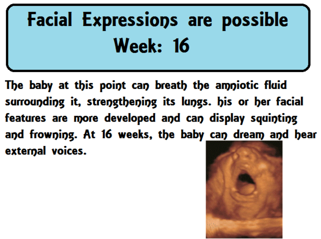 Facial expressions are possible