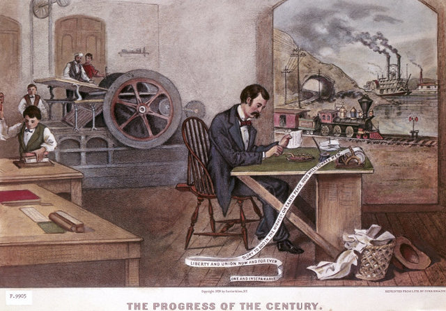 Telegraph and railroads create a communications revolution