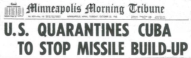 JFK decides to quarantine Cuba