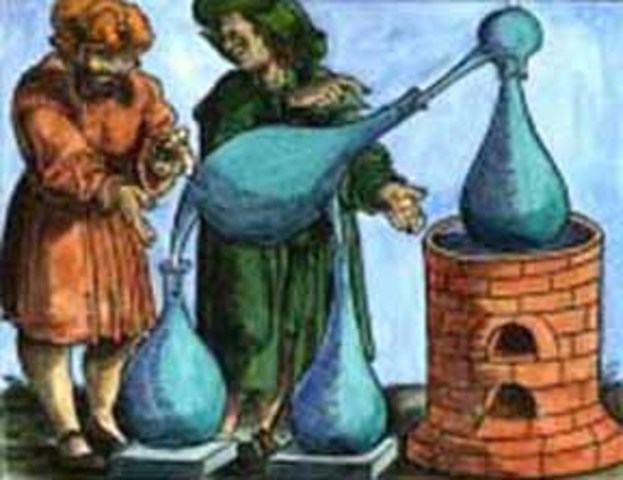 Jabir ibn Hayyan Invents the Al-Ambiq Still