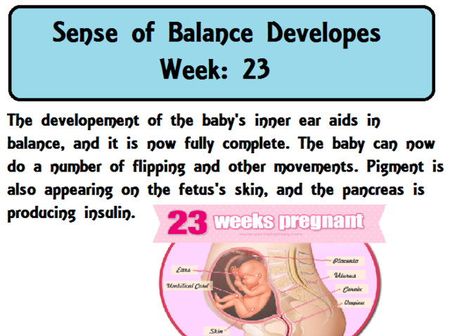 Sense of Balance develops