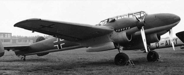 The first pre-production Messerschmitt Bf 110B-01 fighters took to the air