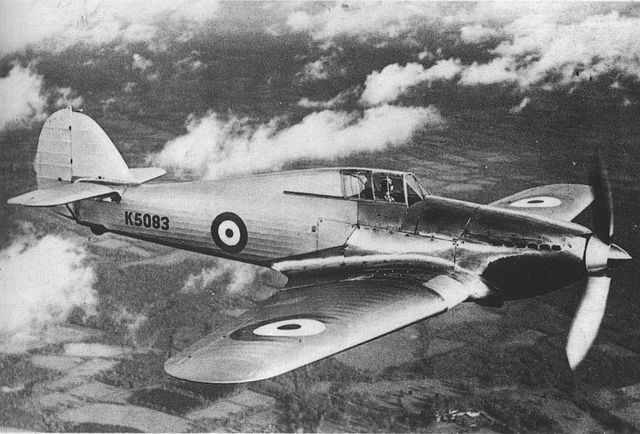 A Hurricane fighter is sent to Canada in preparation for license production