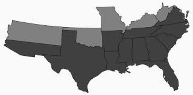 Confederate States of America are formed