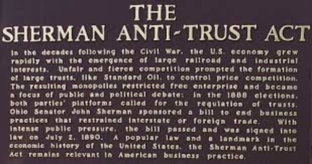 Sherman Anti-Trust Act