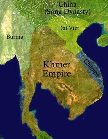 The Cham surged the Khmer Empire
