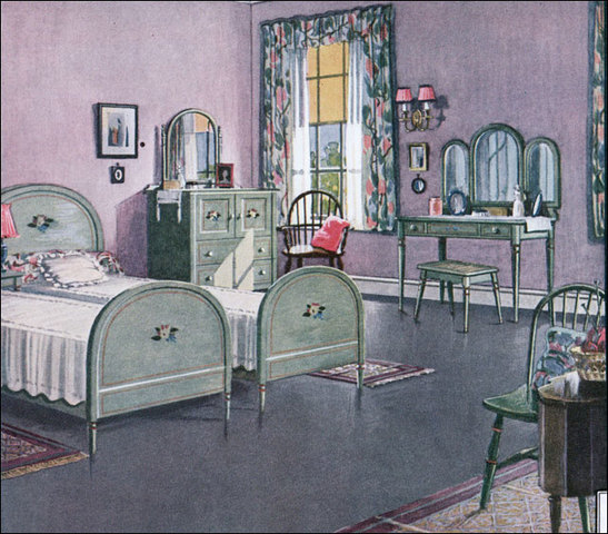 Bedrooms and beds of the early 20th century