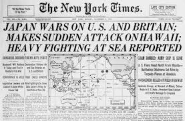 Britain and US declare war on Japan