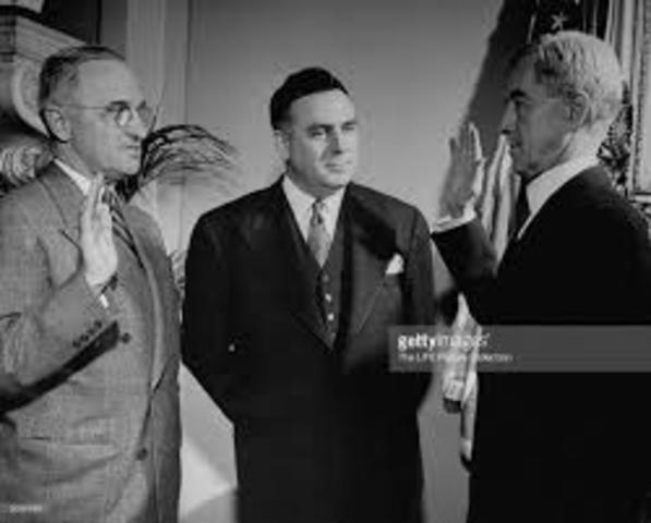 Truman sworn into office