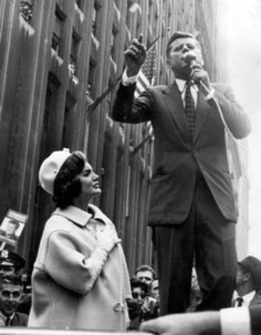 Kennedy goes on a campaign trip.