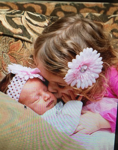 Hailey became a big sister.