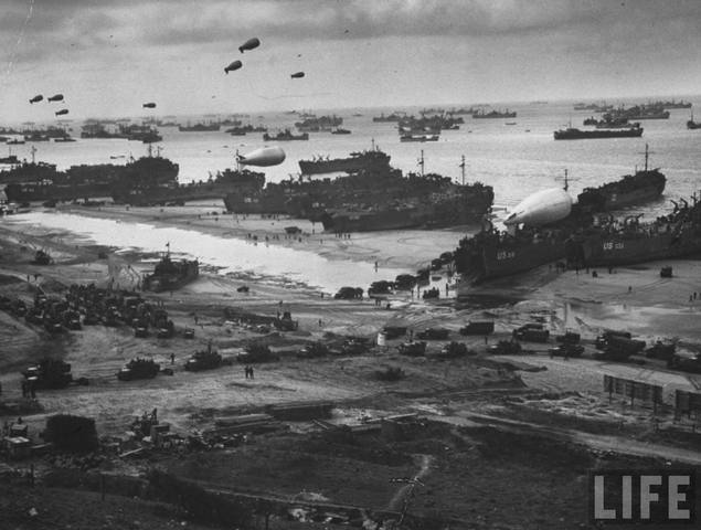 Allied troops landed