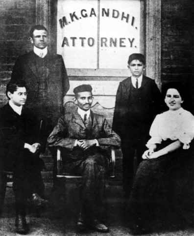 Gandhi travels to South Africa to become a legal advisor