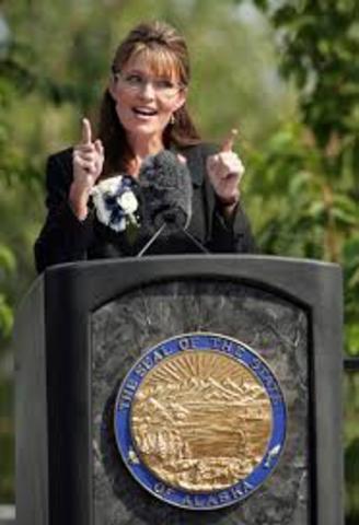 Sarah Paline became Governor of  Alaska