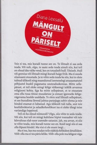 "Mängult On Päriselt" Diana Leesalu