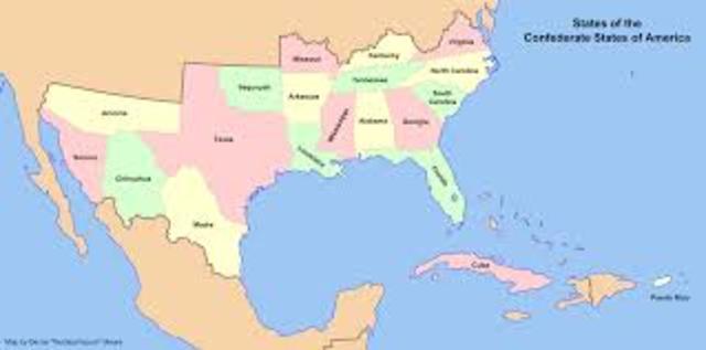 Confederate States of America are formed