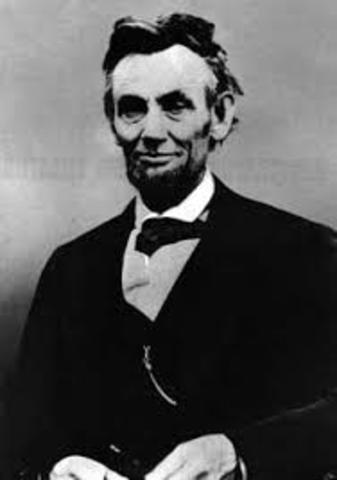 Abraham Lincoln is elected republican president